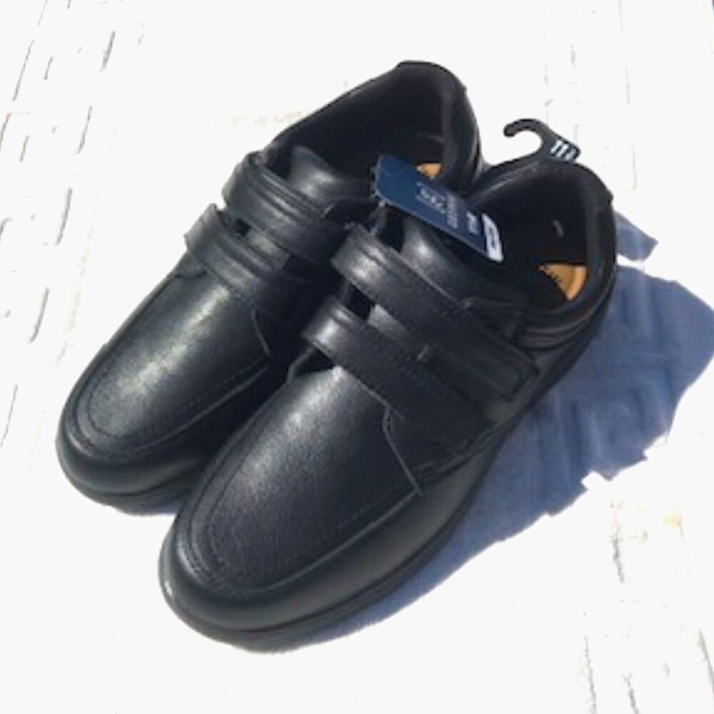 Size: 11 1/2 Wide . Work or Casual Shoes . Casual . Strap Closure . George